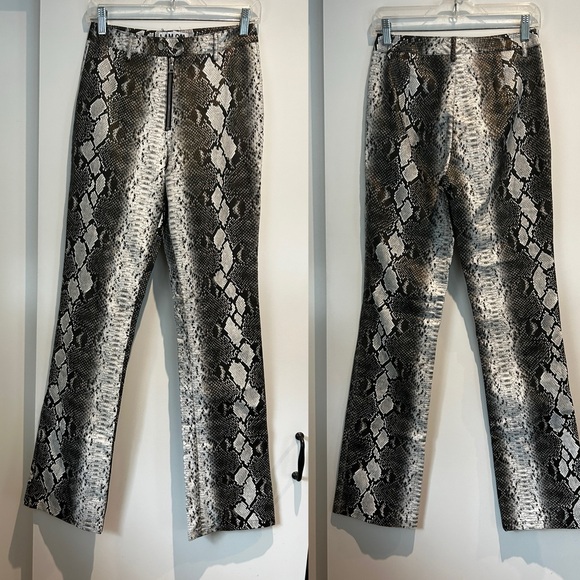 I AM GIA snakeskin flare pants sz s - Picture 3 of 4